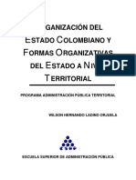 1 Organización Del Estado Colombiano y Formas Organizativas
