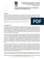 Dimensionamento de Sistema de Prevenção e Combate A Incêndio de Uma Edificação