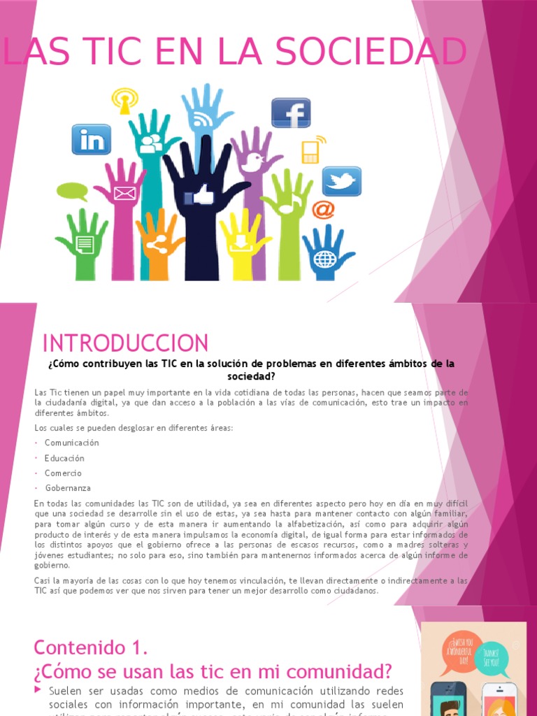 Las Tic en La Sociedad | PDF | Tecnología de información y ...