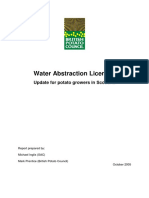 Water Abstraction Licences - Update For Potato Growers in Scotland PDF