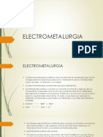 Procesos electrometalúrgicos para la producción de metales