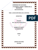 Universidad de Guayaquil Facultad de Filosofia, Letras Y Ciencia de La Educacion