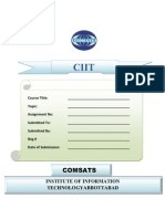 COMSATS Title Page