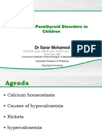 Common Parathyroid Disorders in Children: DR Sarar Mohamed