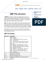 DBF File Structure