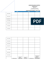 Administración de Empresas: HORARIO 2018-1