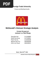 Mc Donalds Vietnam Strategic Analysis