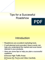 Tips For A Successful Roadshow