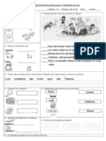 Prueba Sintesis Lenguaje 1º