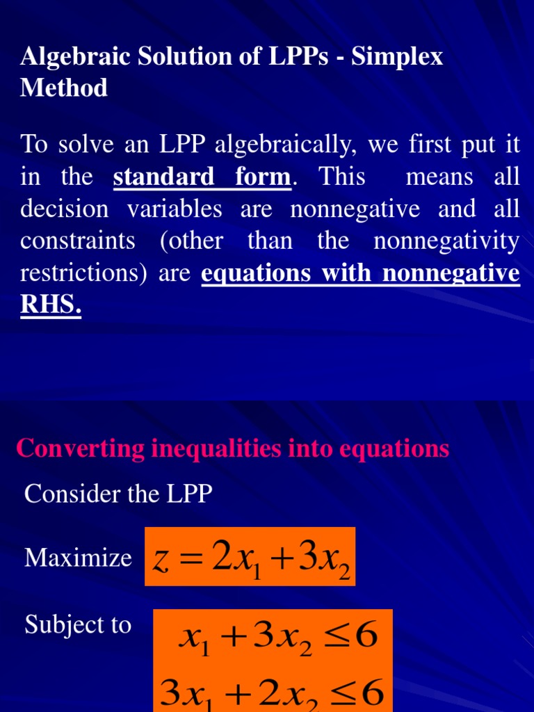Basic Feasible Solutions of LPPs Are Corner Point Solutions PDF