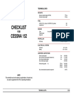 Checklist Cessna 152: Technical Data