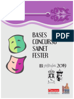 Bases Concurso Sainete Festero 2019