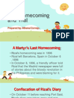 Last Homecoming and Trial: Prepared By: Athena Cornejo