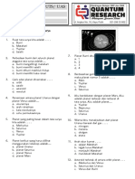 Latihan Soal IPA Tentang Tata Surya Kelas 7 Semester 2