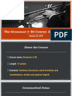 Grammar 2-B2 Course Overview