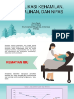 Komplikasi Kehamilan, Persalinan Dan Nifas