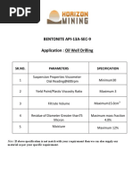 Bentonite API 13a Section 9