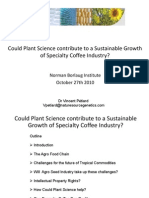 Could Plant Science Contribute To A Sustainable Growth of Specialty Coffee Industry?