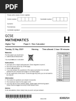 06a 1ma1 3h November Examination Paper Pdf 1 Geometry Teaching Mathematics