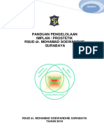 Panduan Pengelolahan Implant Prostetik 2018