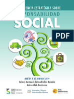 II Conferencia Estratégica Sobre Responsabilidad Social. Junio 2019. Fundación Caja Mediterráneo