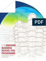 The Nanyang: Business School PHD Programme