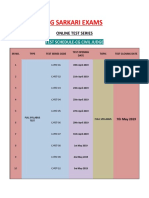 CG Sarkari Exams: Test Schedule-Cg Civil Judge