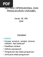 Download Variabel Definisi Operasional Dan Pengukuran by sanaji SN41158443 doc pdf