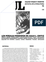 Revista Xul Nº 12 - Los Poemas Perdidos de Juan L. Ortiz