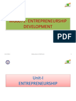 Mg6071-Entrepreneurship Development: 2/13/2019 Mahendran S/ EDP/Unit-I 1
