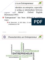 Who is an Entrepreneur? Characteristics and Functions