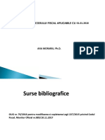  Modificari Fiscale de La 01-01-2018