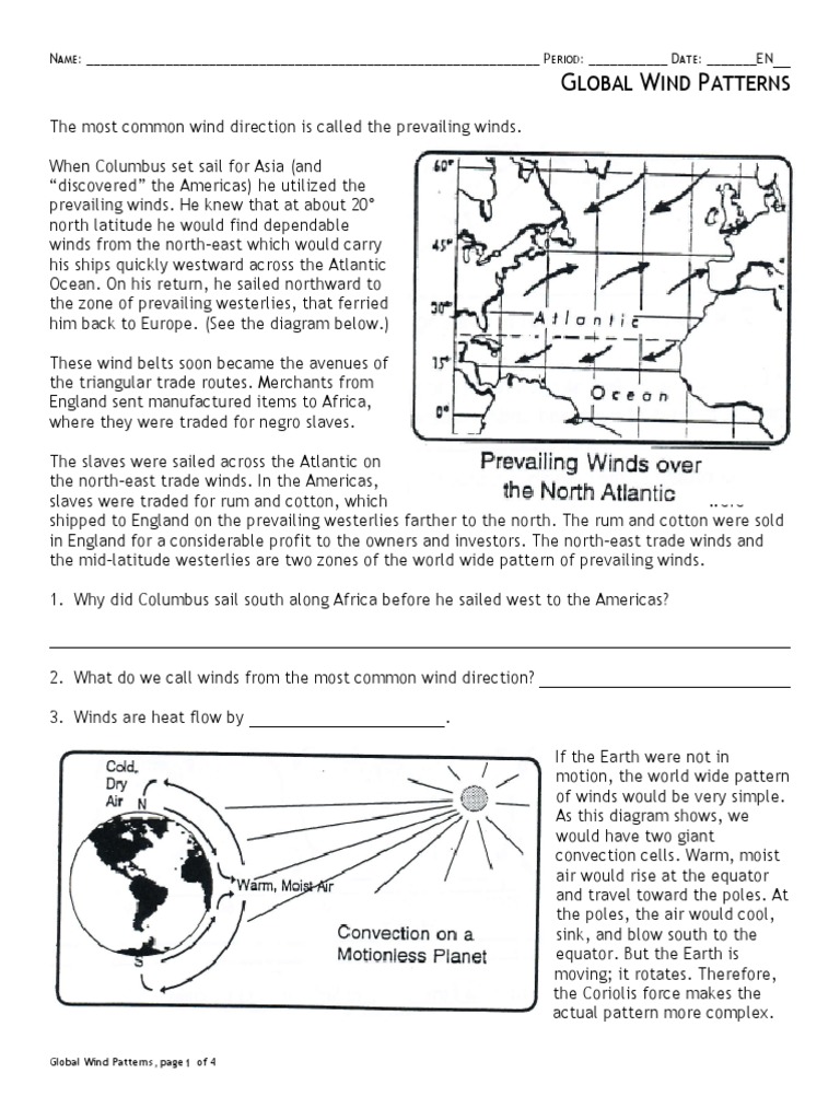 Global Wind Patterns 5  PDF  Wound  Earth In Global Wind  Patterns Worksheet