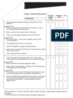 Energy Auditor Checklist A. Building Envelope: Does This Problem Exist? Recomme Nded N/A
