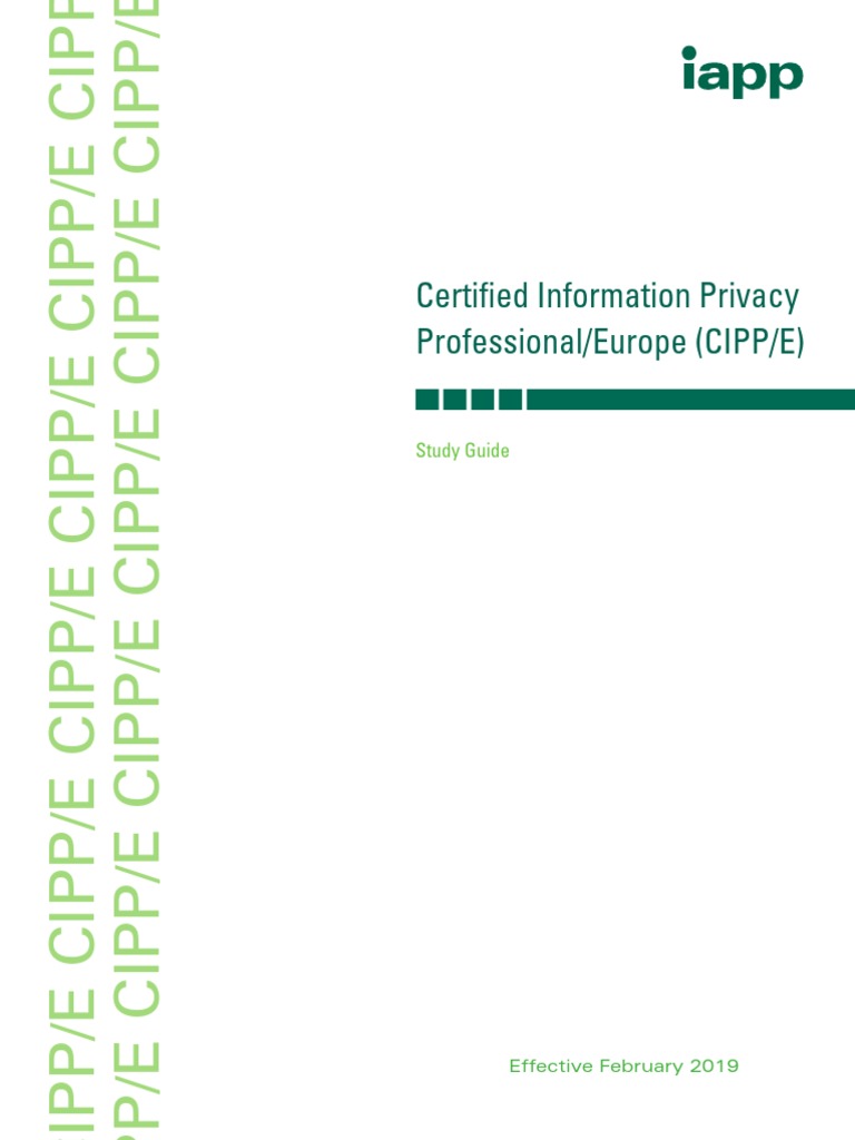 Cippe FSG November 2018 v1 | PDF | Information Privacy | European ...