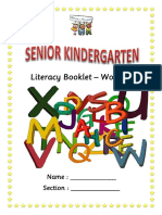 Literacy Booklet - Words 1 Cover Page With Woohu Phonics Logo