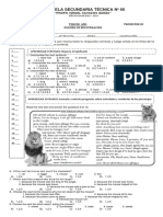 3° Inglés - Examen Trimestral