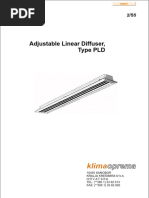 Oprema Oprema: Adjustable Linear Diffuser, Type PLD