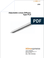 Oprema Oprema: Adjustable Linear Diffuser, Type PLD