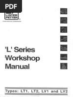 Lister Petter L Series Workshop Manual Lt1