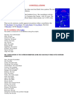 Constellations: Big Dipper Ursa Major Little Dipper Ursa Minor Hercules Pleiades Taurus