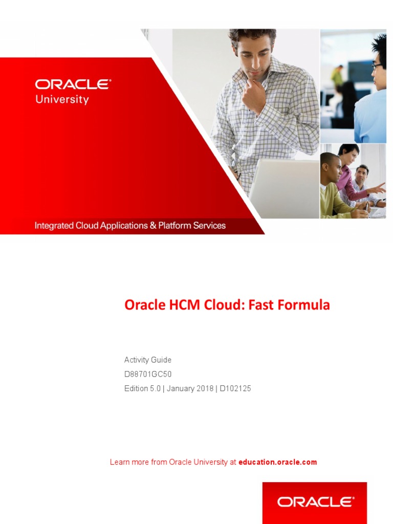 R13 Fast Formula Activity Guide Oracle Corporation Microsoft Excel