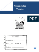 Fichas vocales aprendizaje lectoescritura