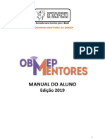 Manual Do Aluno Programa Mentores - 2019