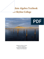Intermediate Algebra Textbook PDF