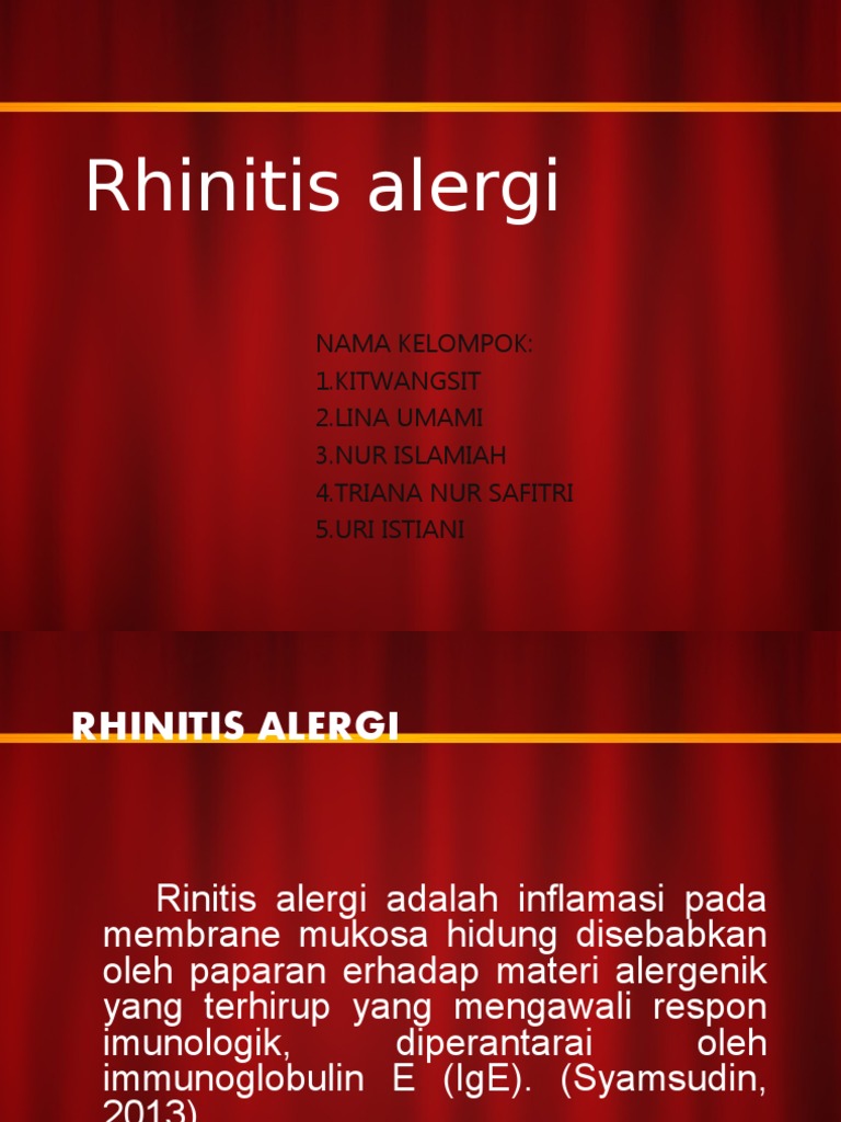 Penanganan Rinitis Alergi pada Pasien | PDF