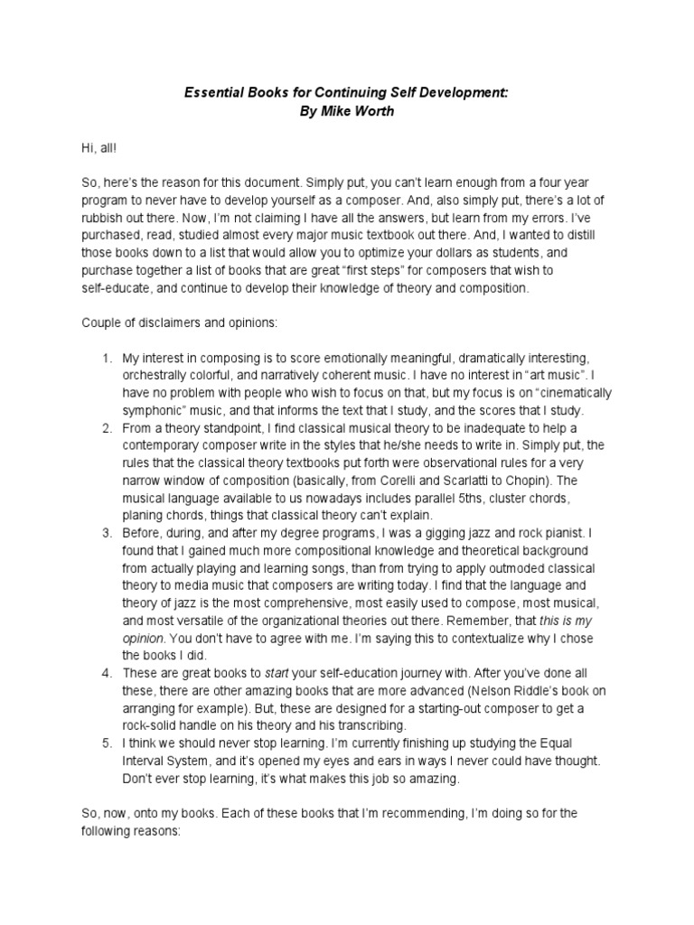 Essential Music Theory and Orchestration Books PDF Composers