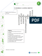 Pauta Crucigrama Sistema Digestivo PDF