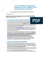 Instructivo 2019 para Estudiantes Preseleccionados Con El Crédito Con Garantía Estatal 2019