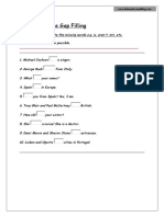 Exercise Gap Filling Document